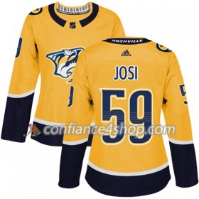 Adidas Maillot de Hockey Nashville Predators Roman Josi 59 2017-2018 Or Authentic - Femme